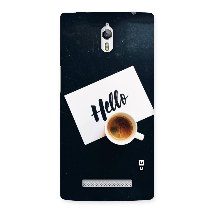 Hello Coffee Back Case for Oppo Find 7