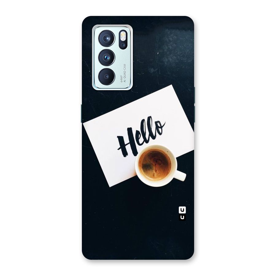 Hello Coffee Back Case for Oppo Reno6 Pro 5G