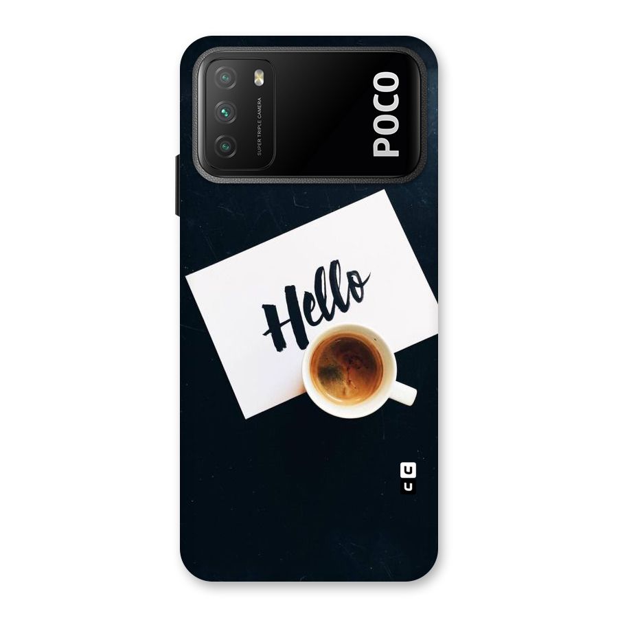 Hello Coffee Back Case for Poco M3