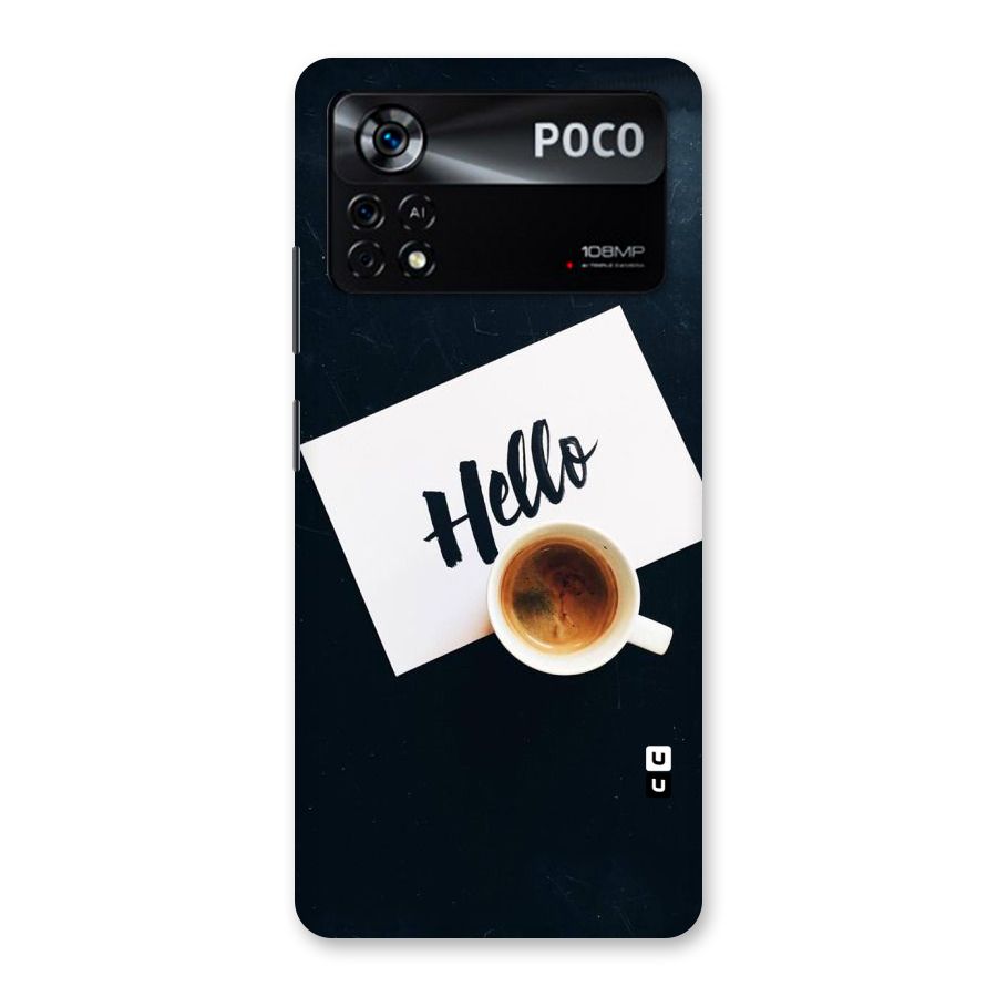 Hello Coffee Back Case for Poco X4 Pro 5G
