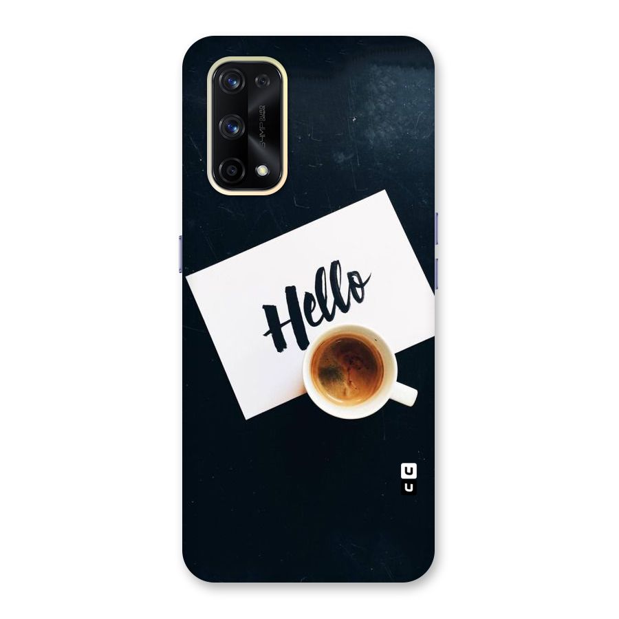 Hello Coffee Glass Back Case for Realme X7 Pro