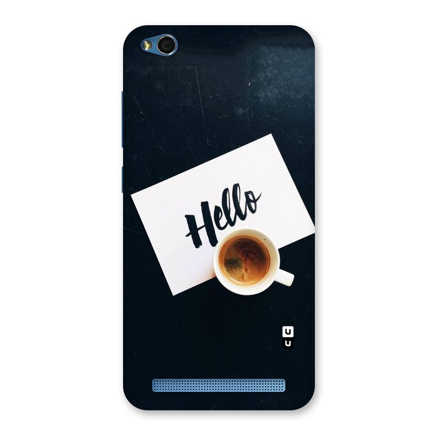 Hello Coffee Back Case for Redmi 5A