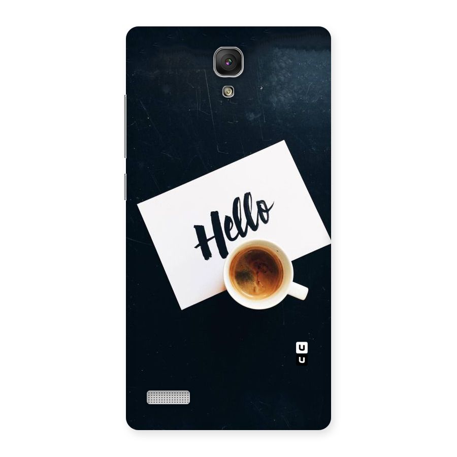 Hello Coffee Back Case for Redmi Note Prime