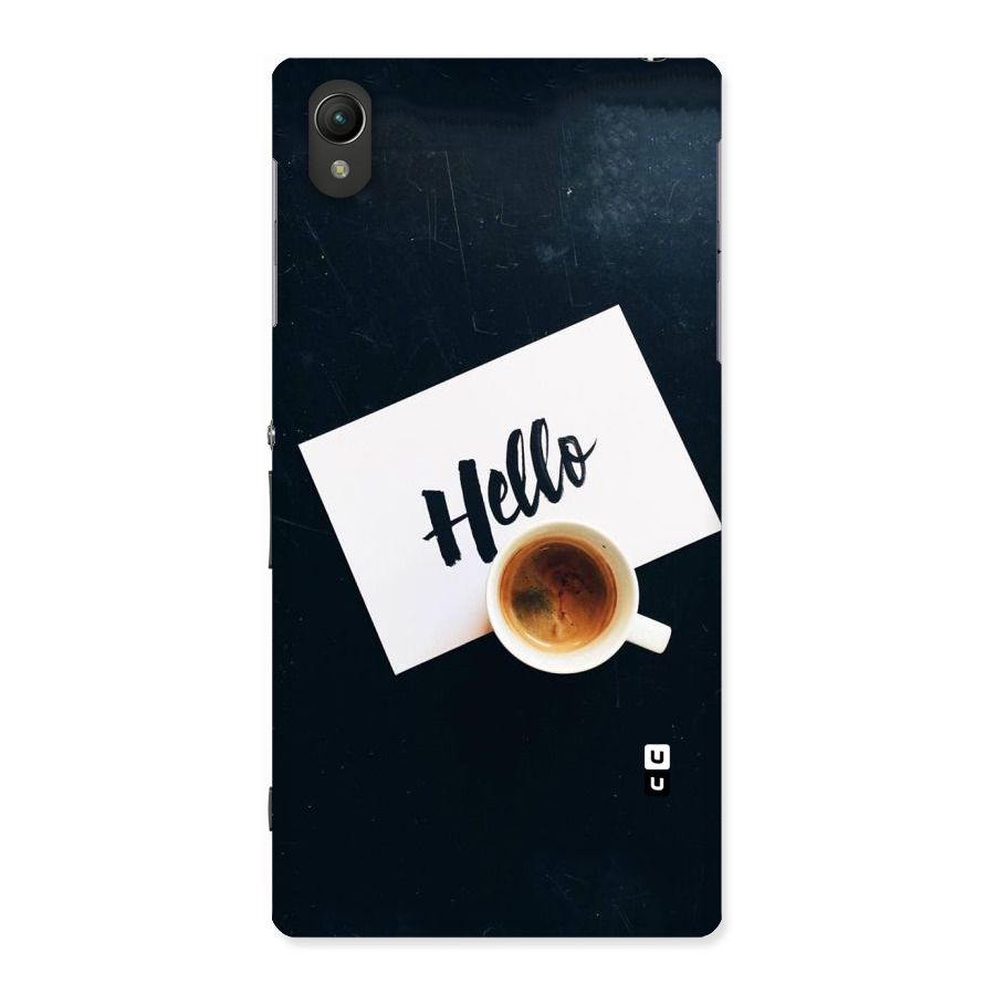 Hello Coffee Back Case for Sony Xperia Z1