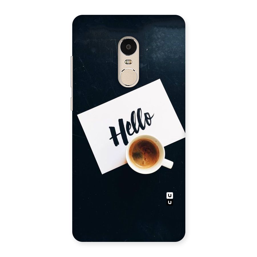 Hello Coffee Back Case for Xiaomi Redmi Note 4