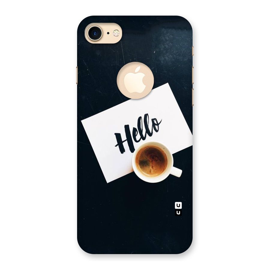 Hello Coffee Back Case for iPhone 7 Logo Cut