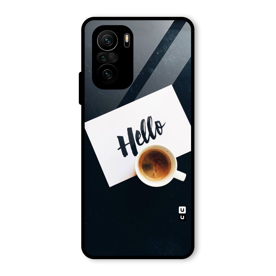 Hello Coffee Glass Back Case for Mi 11x