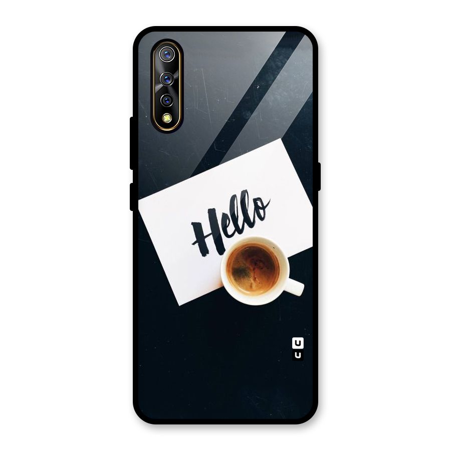 Hello Coffee Glass Back Case for Vivo S1