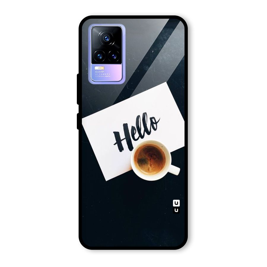 Hello Coffee Glass Back Case for Vivo Y73