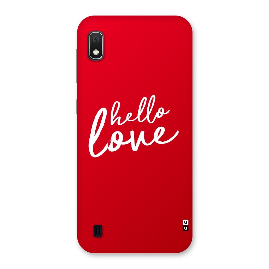 Hello Love Back Case for Galaxy A10