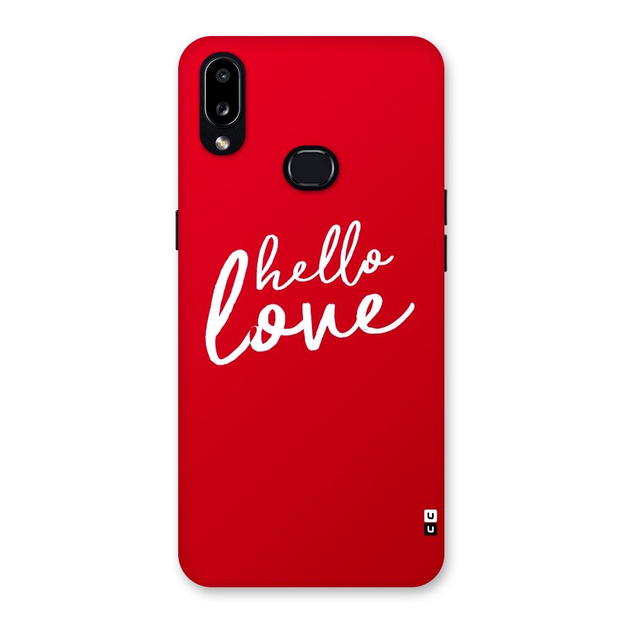 Hello Love Back Case for Galaxy A10s