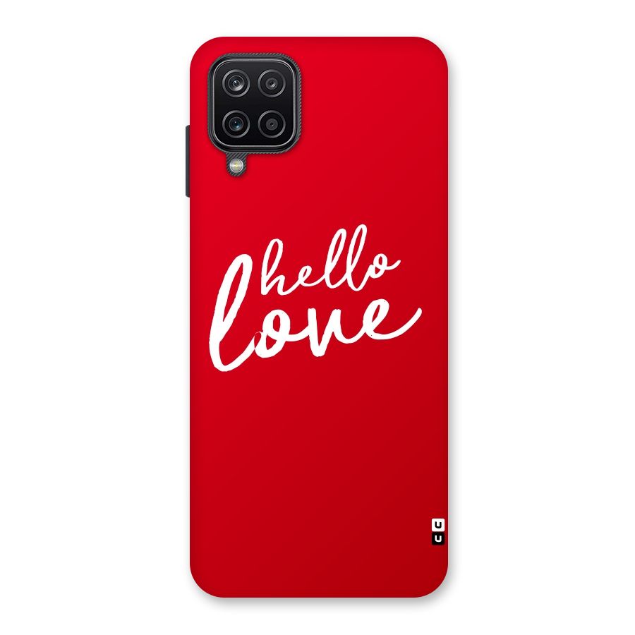 Hello Love Back Case for Galaxy A12