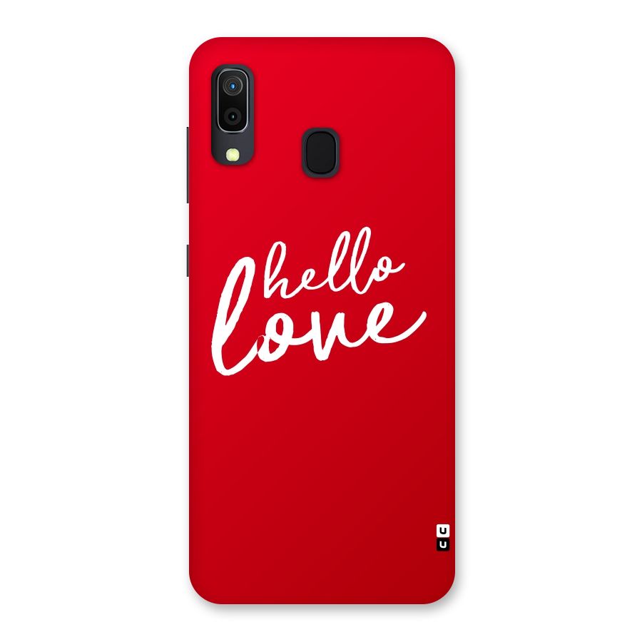 Hello Love Back Case for Galaxy A30