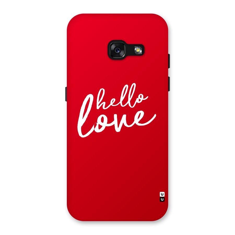 Hello Love Back Case for Galaxy A3 (2017)