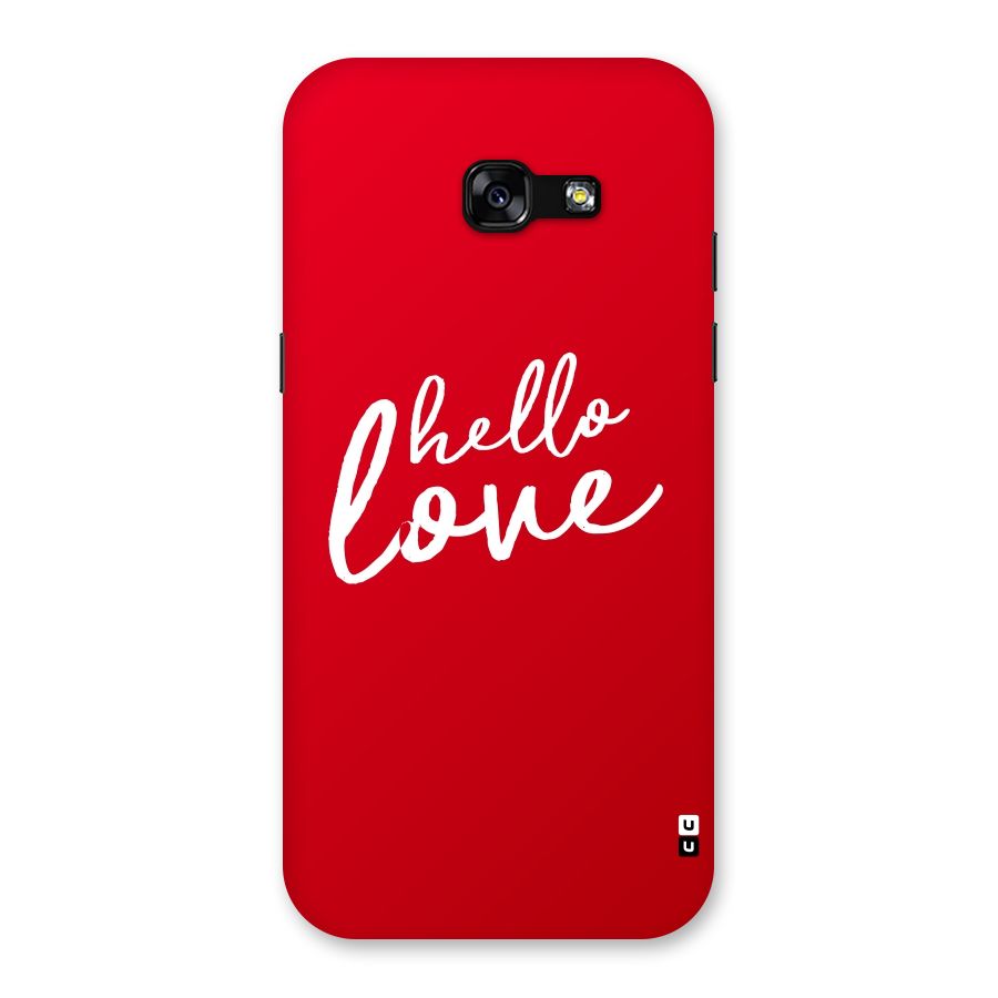 Hello Love Back Case for Galaxy A5 2017