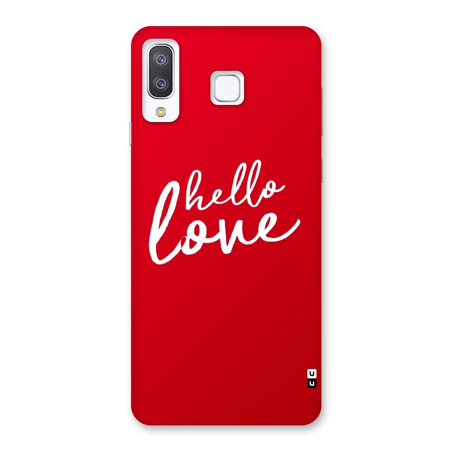 Hello Love Back Case for Galaxy A8 Star
