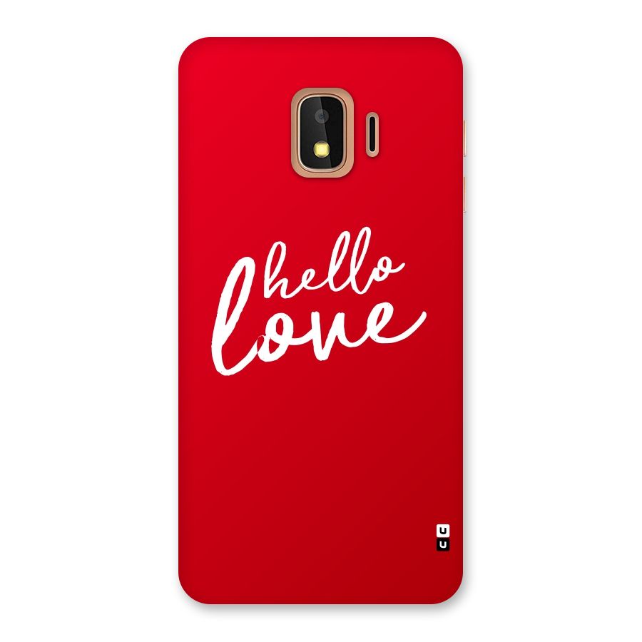 Hello Love Back Case for Galaxy J2 Core