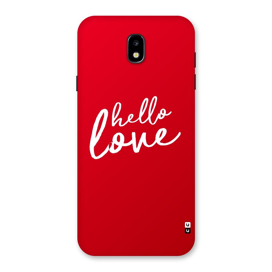 Hello Love Back Case for Galaxy J7 Pro