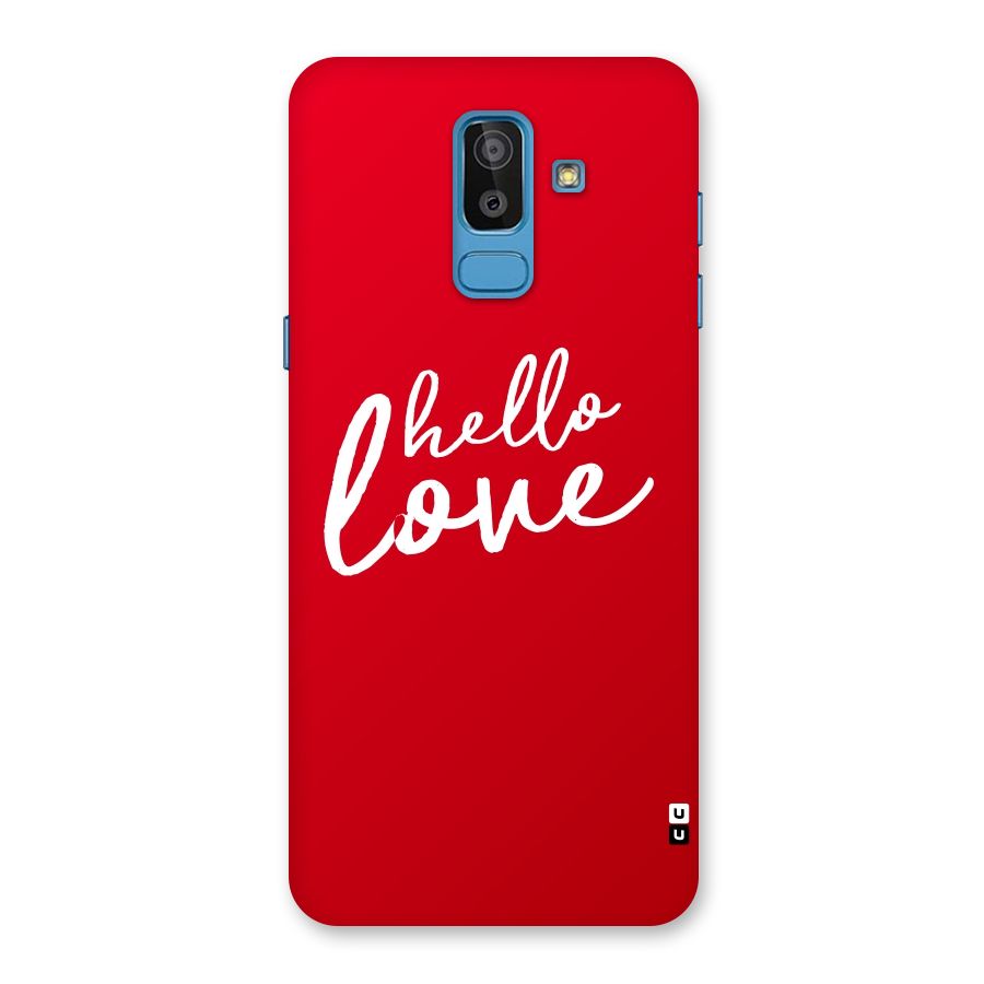 Hello Love Back Case for Galaxy J8