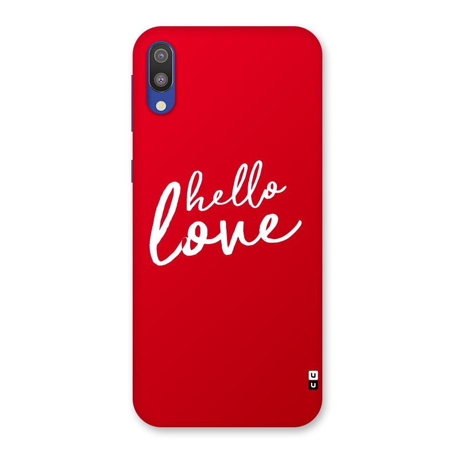 Hello Love Back Case for Galaxy M10