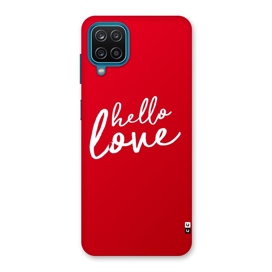 Hello Love Back Case for Galaxy M12