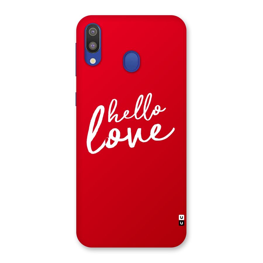 Hello Love Back Case for Galaxy M20