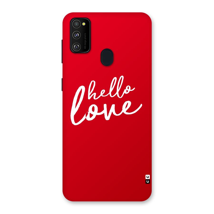 Hello Love Back Case for Galaxy M30s