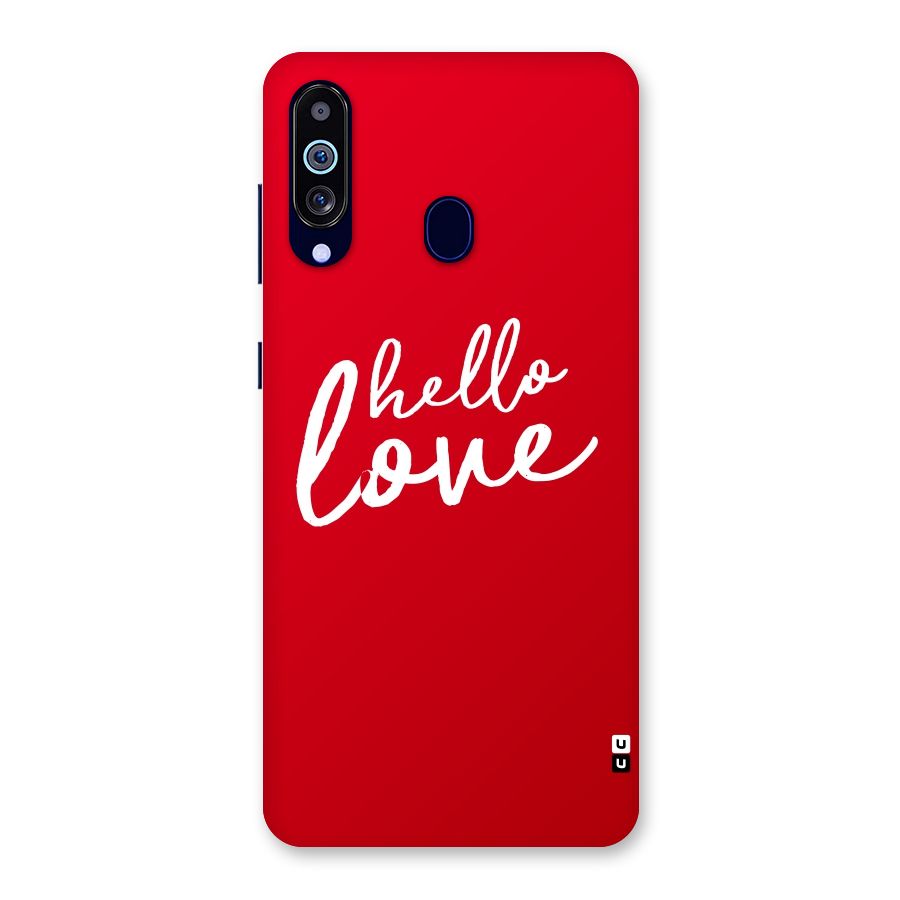 Hello Love Back Case for Galaxy M40