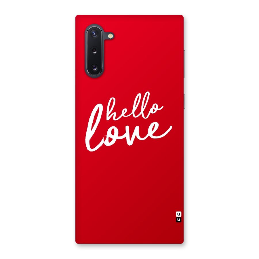 Hello Love Back Case for Galaxy Note 10