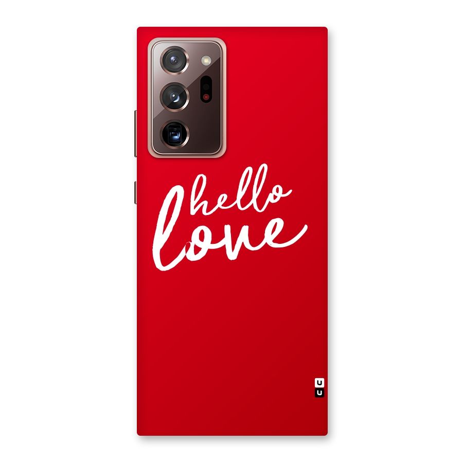 Hello Love Back Case for Galaxy Note 20 Ultra