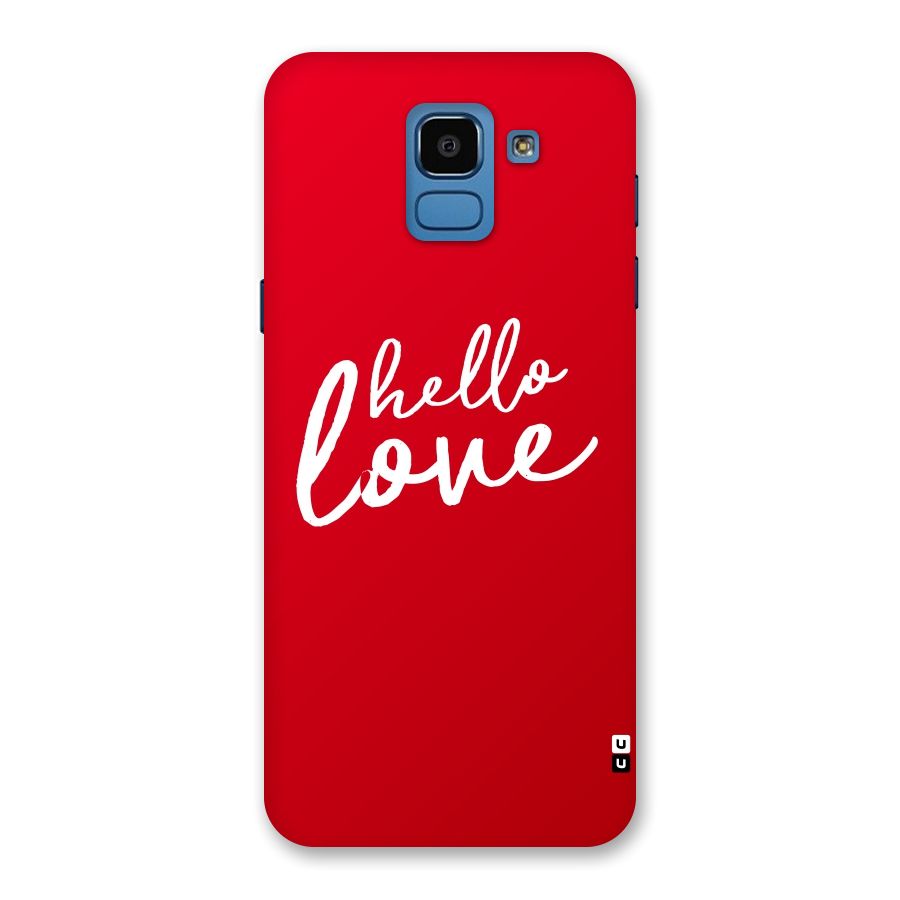 Hello Love Back Case for Galaxy On6