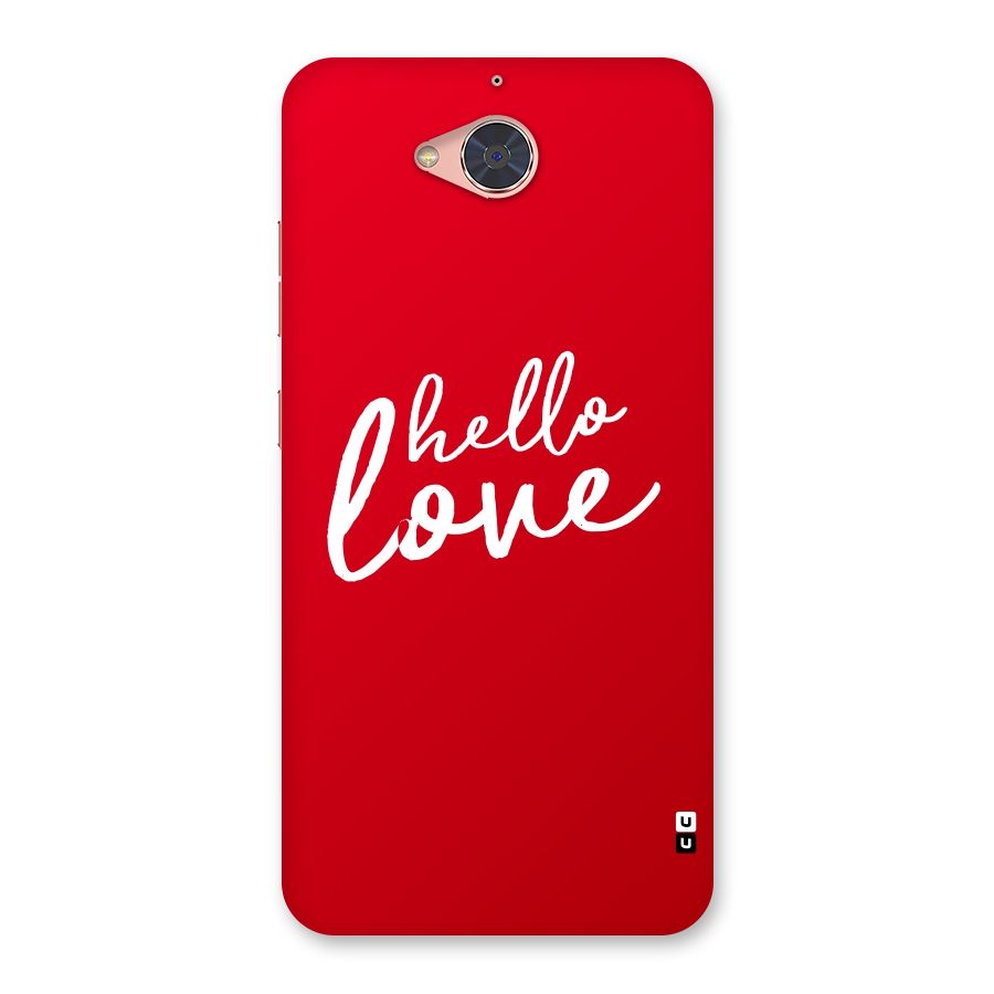 Hello Love Back Case for Gionee S6 Pro