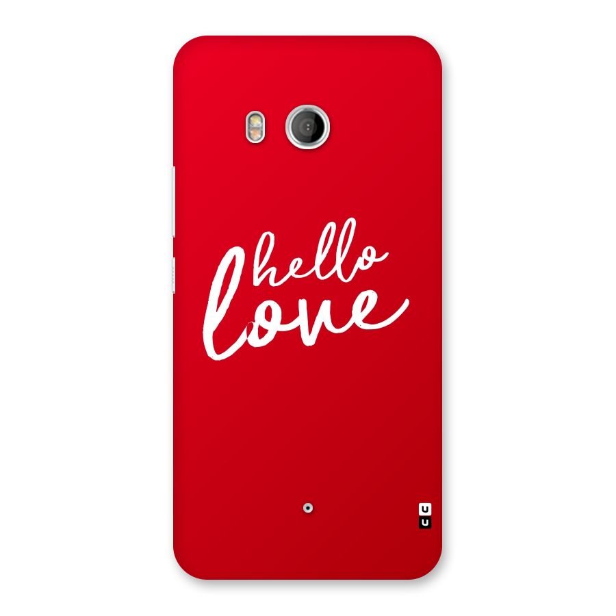 Hello Love Back Case for HTC U11