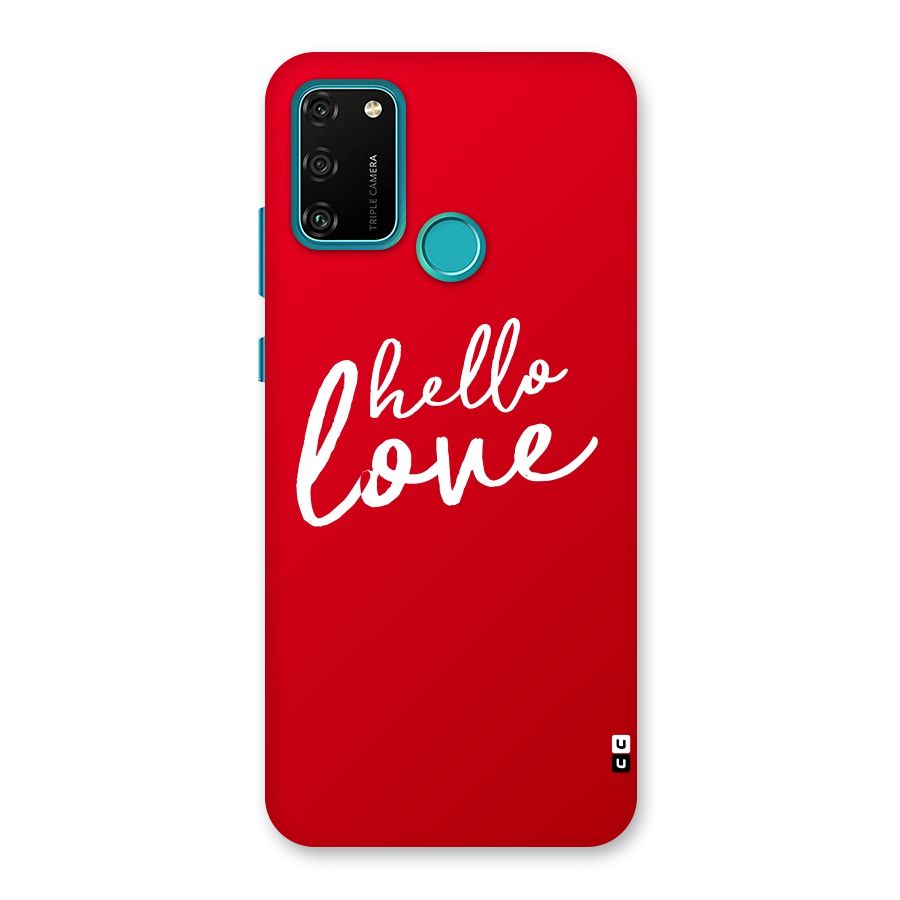 Hello Love Back Case for Honor 9A