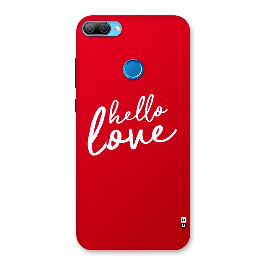 Hello Love Back Case for Honor 9N