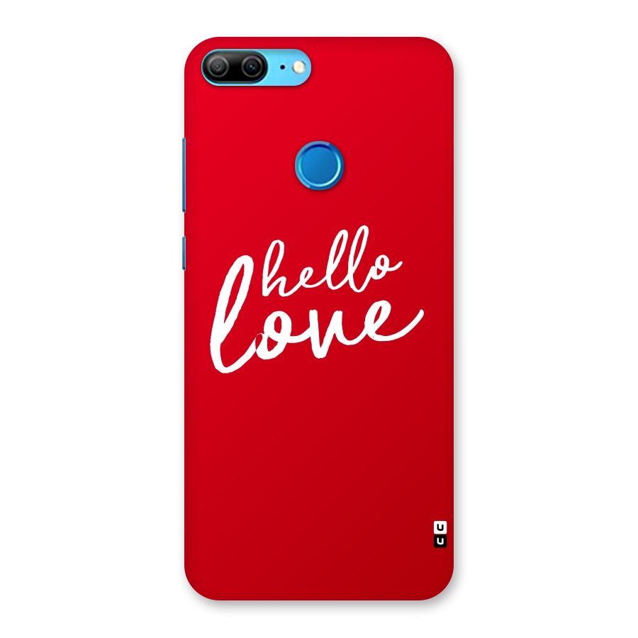 Hello Love Back Case for Honor 9 Lite