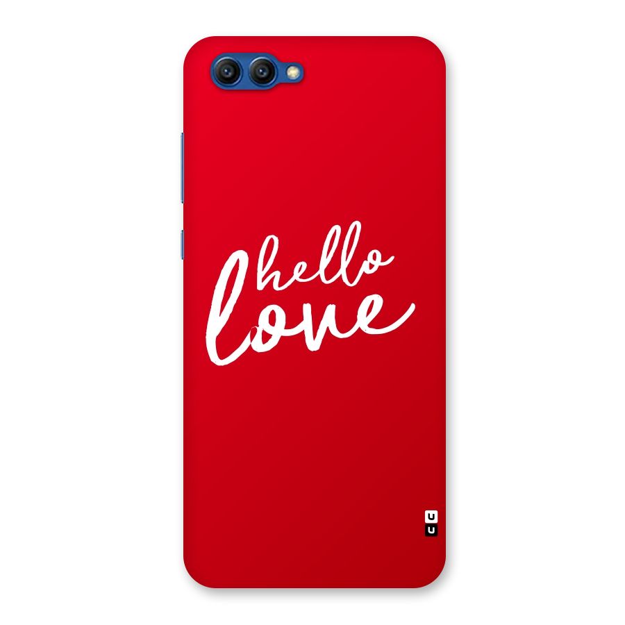 Hello Love Back Case for Honor View 10