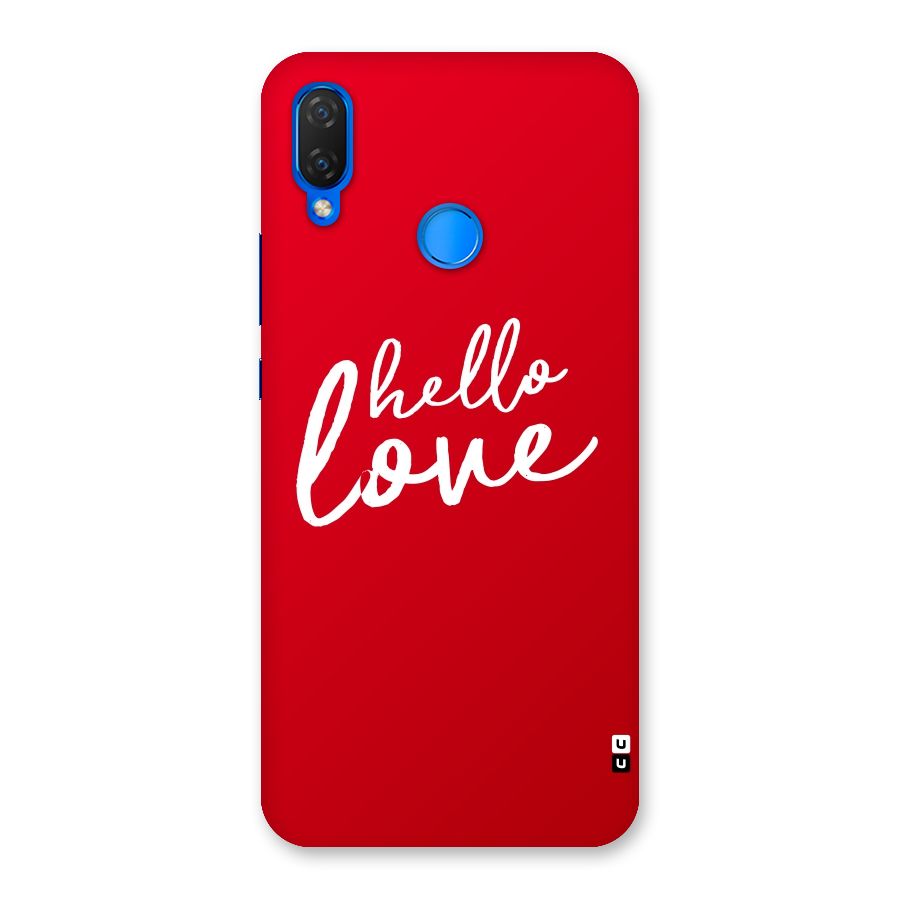 Hello Love Back Case for Huawei P Smart+