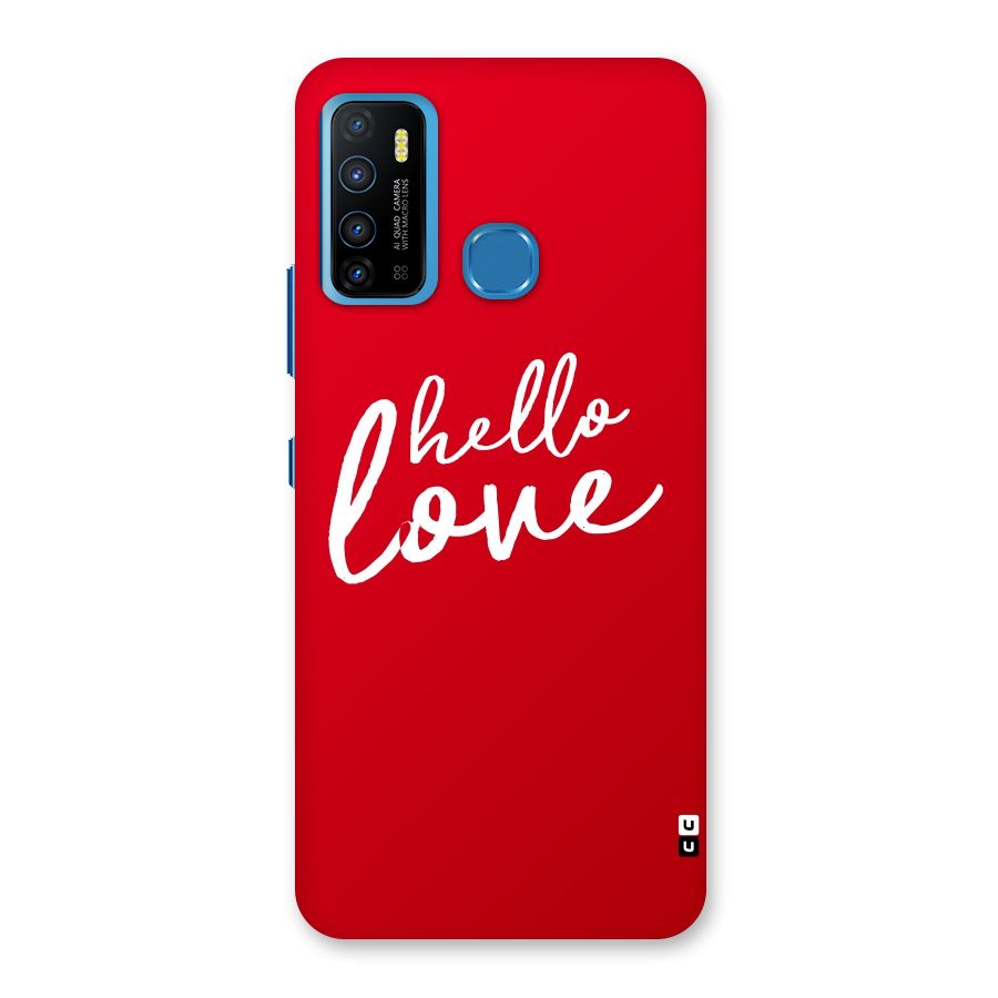 Hello Love Back Case for Infinix Hot 9