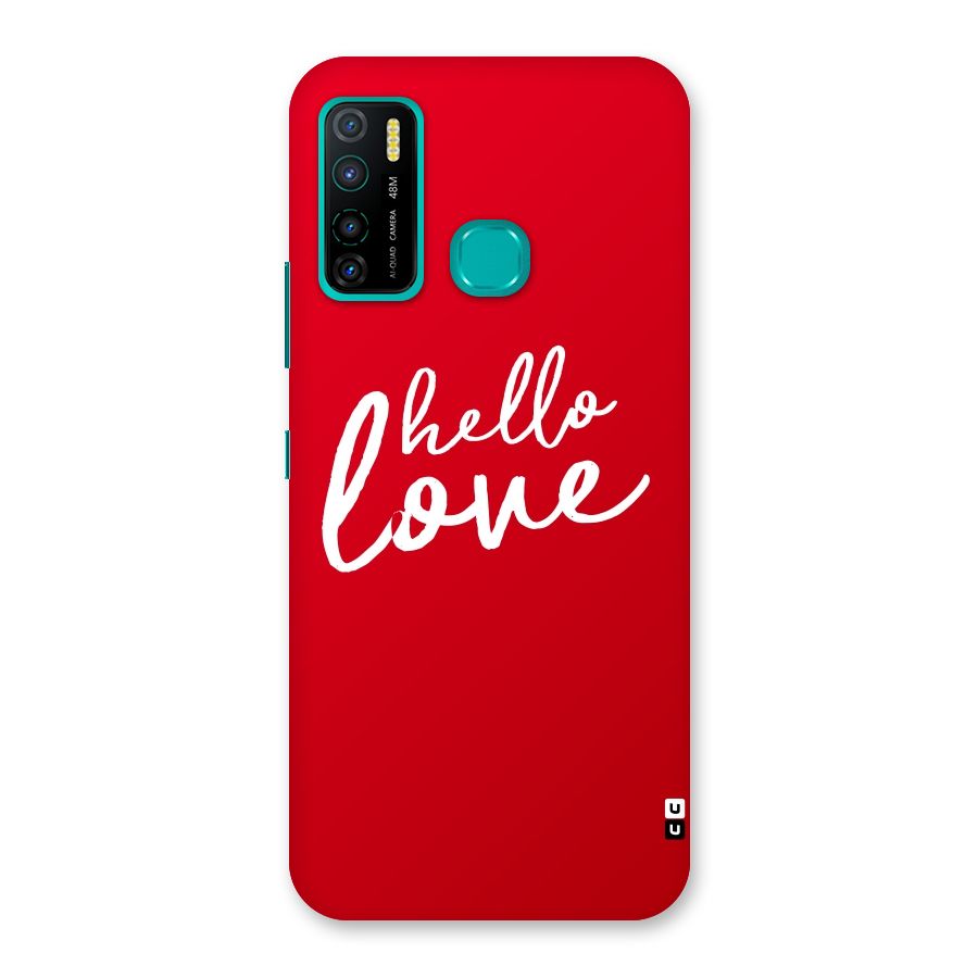 Hello Love Back Case for Infinix Hot 9 Pro
