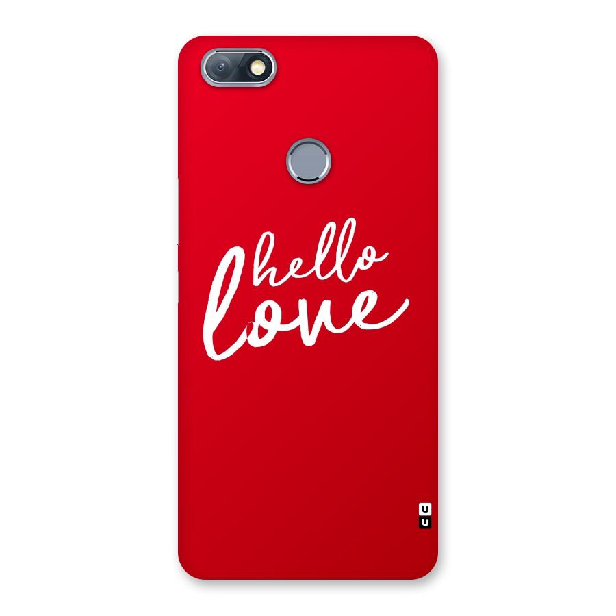 Hello Love Back Case for Infinix Note 5