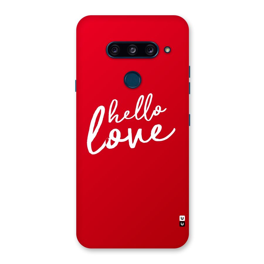 Hello Love Back Case for LG  V40 ThinQ