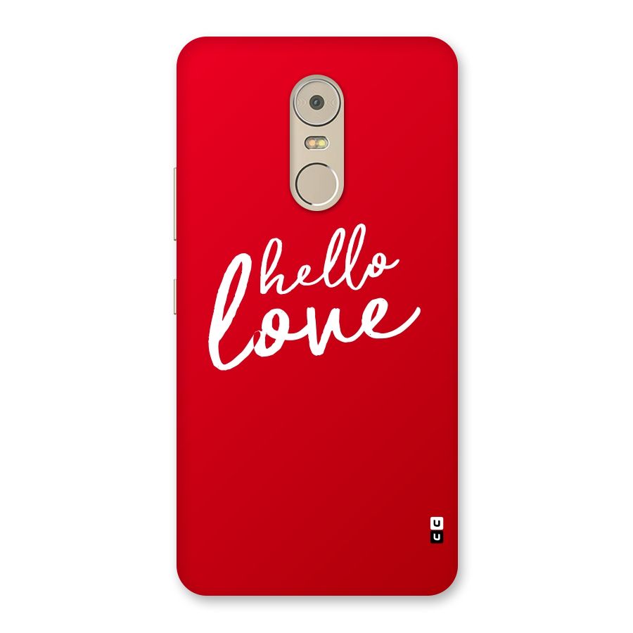 Hello Love Back Case for Lenovo K6 Note