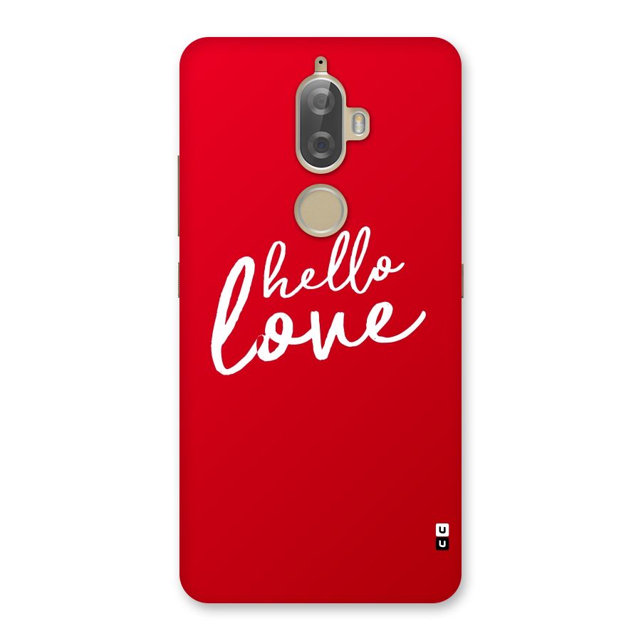 Hello Love Back Case for Lenovo K8 Plus