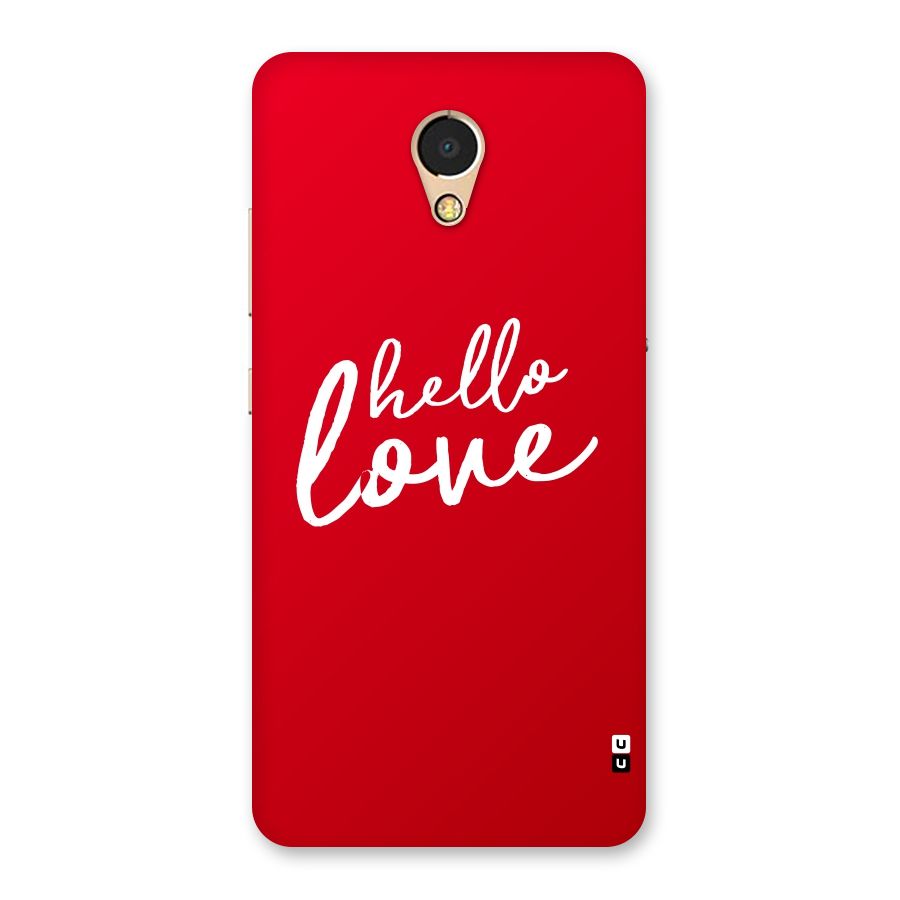 Hello Love Back Case for Lenovo P2