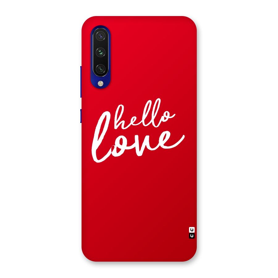 Hello Love Back Case for Mi A3