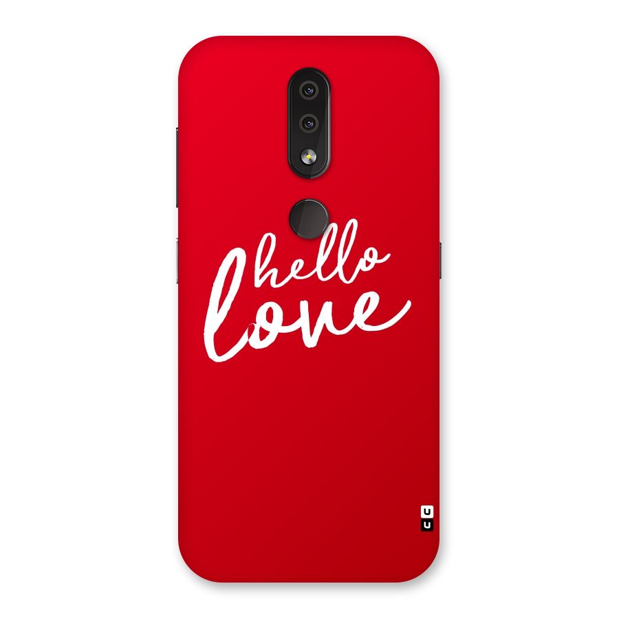 Hello Love Back Case for Nokia 4.2