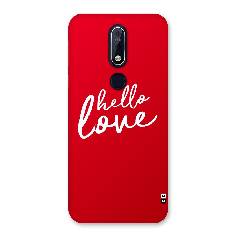 Hello Love Back Case for Nokia 7.1