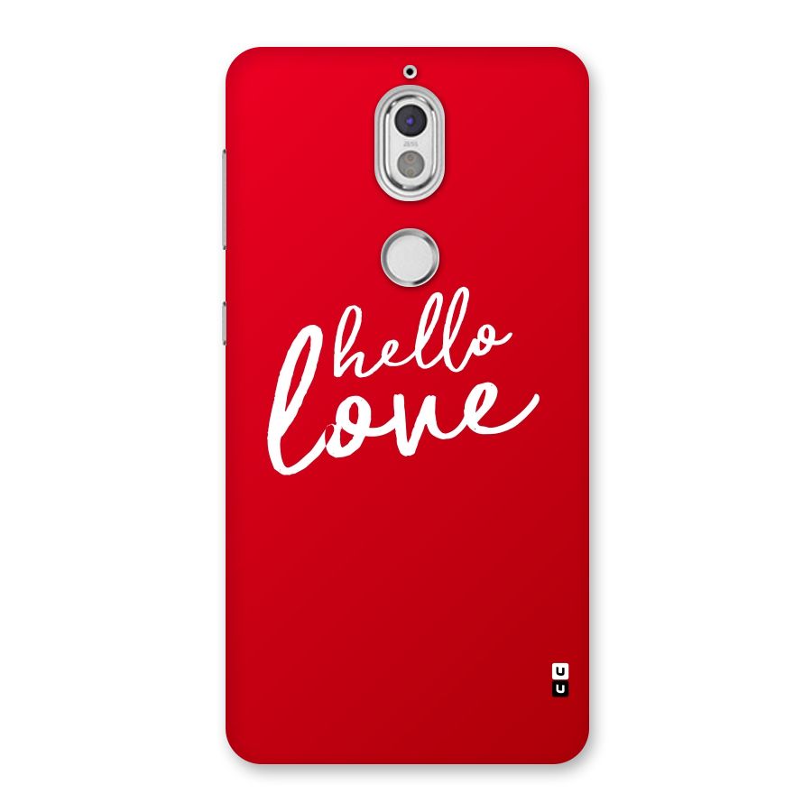 Hello Love Back Case for Nokia 7