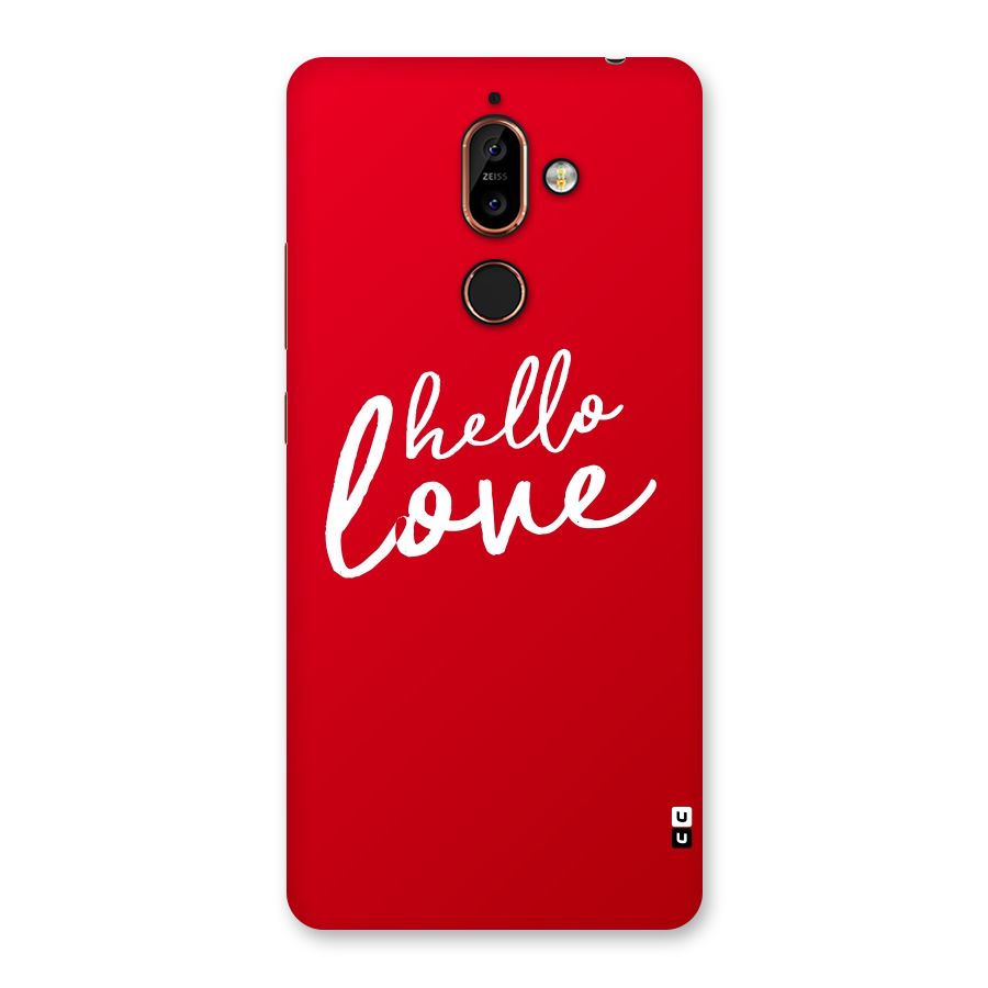 Hello Love Back Case for Nokia 7 Plus